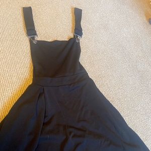 Black overall skirt